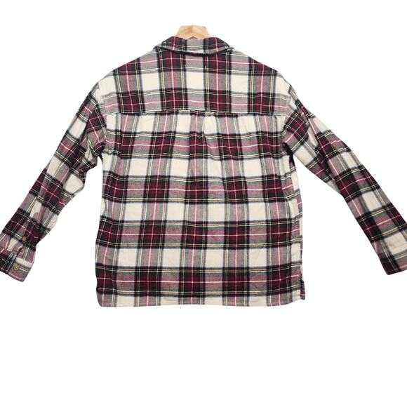 Madewell Tartan Plaid Brushed Multi Flannel Button Up Top Size XS - Picture 2 of 5